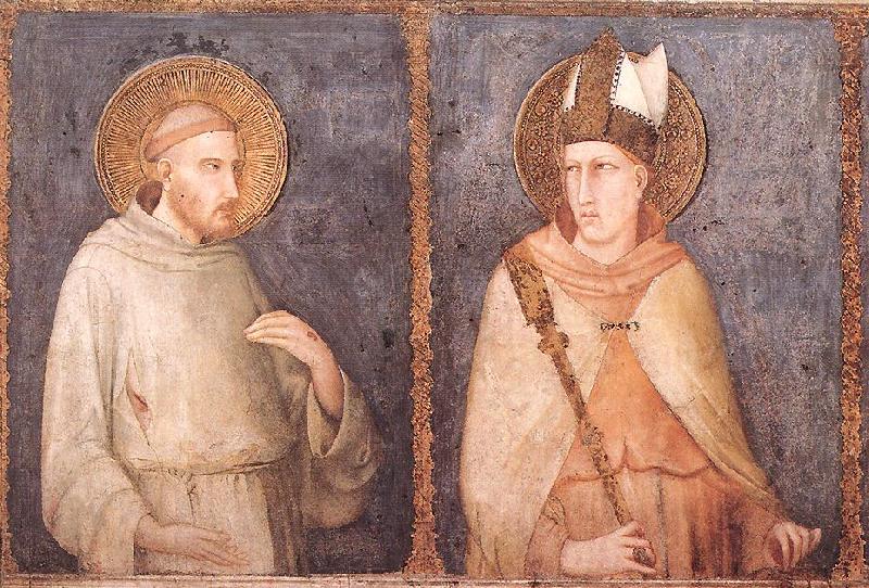 Simone Martini t Francis and St Louis of Toulouse Sweden oil painting art